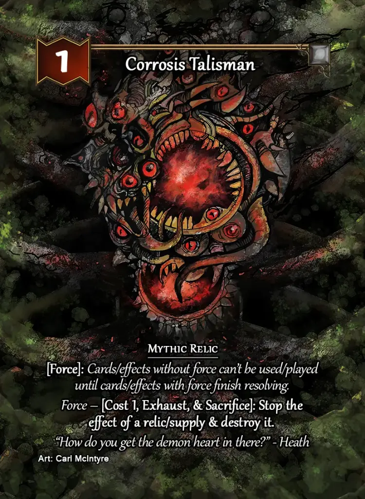 Corrosis Talisman